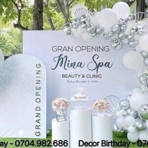 Background khai trương luxury