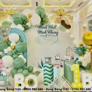 Background sinh nhật bé trai