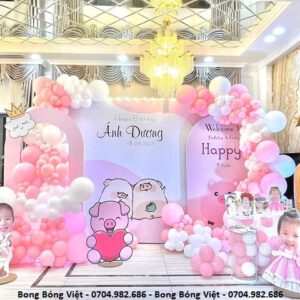decor tiệc sn bé Ánh Dương