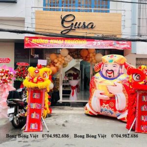 khai trương múa lân