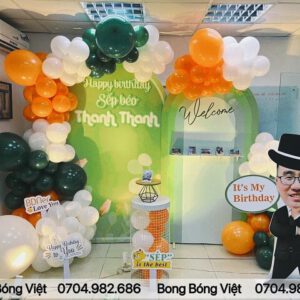 trang trí sinh nhật sếp